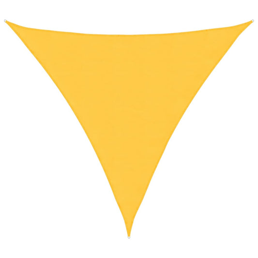 Sunshade Sail Oxford Fabric Triangular 4.5x4.5x4.5 m Yellow