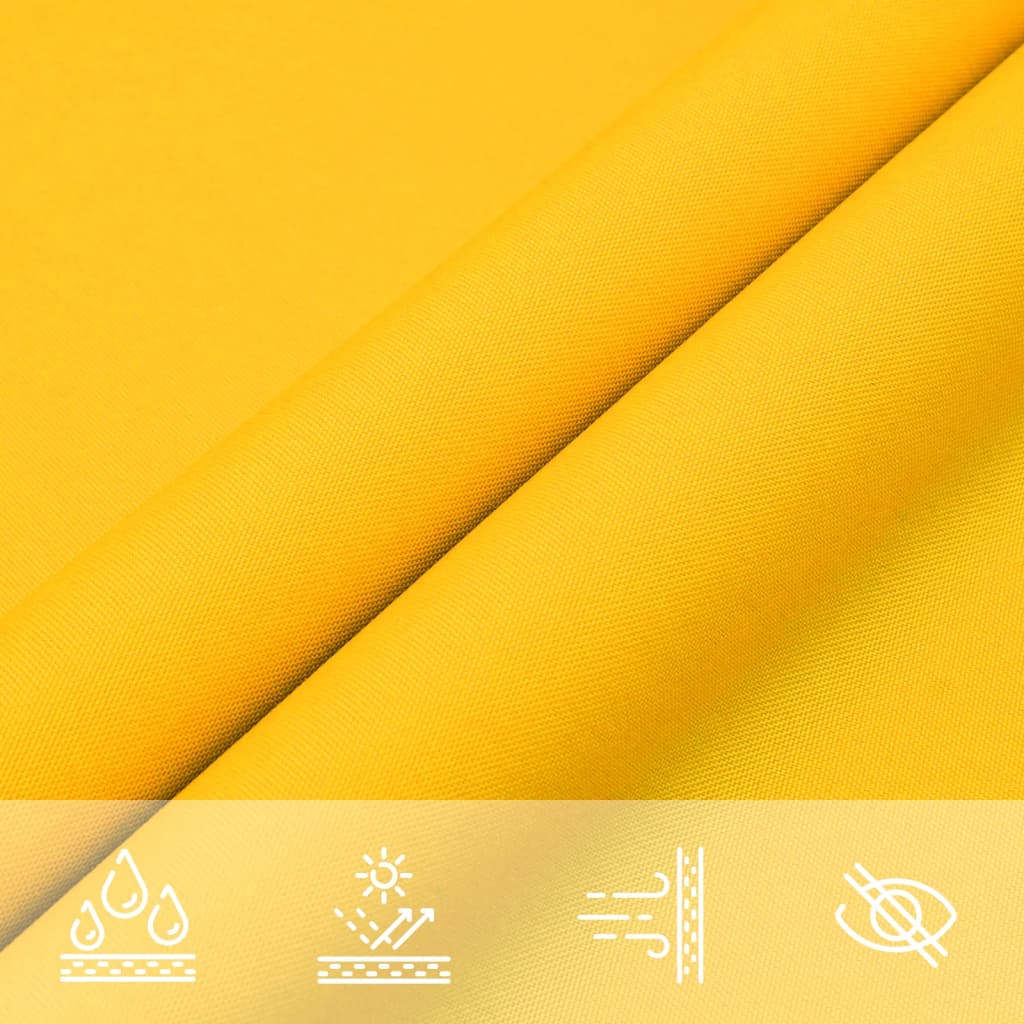 Sunshade Sail Oxford Fabric Triangular 4.5x4.5x4.5 m Yellow