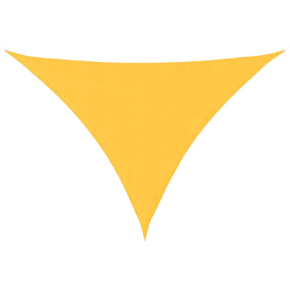 Sunshade Sail Oxford Fabric Triangular 5x5x6 m Yellow