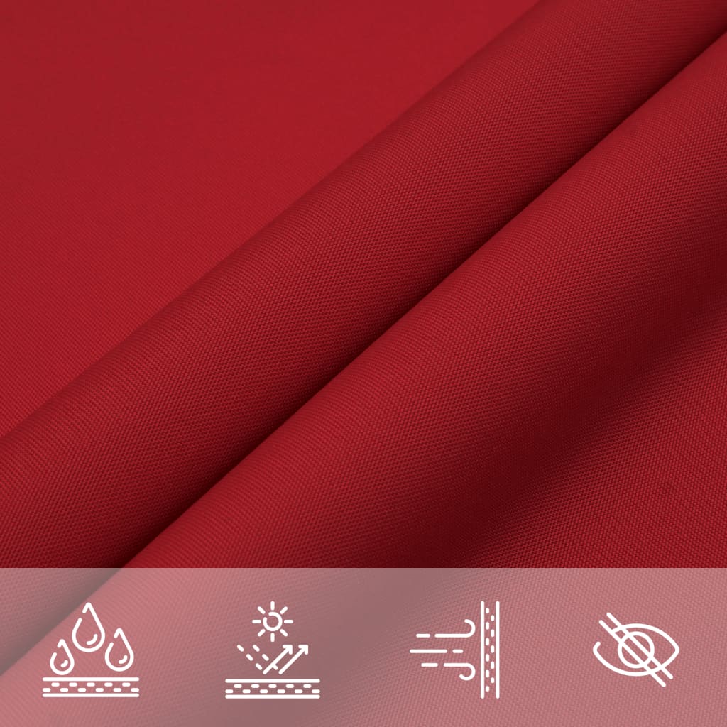Sunshade Sail Oxford Fabric Square 4.5x4.5 m Red