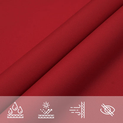 Sunshade Sail Oxford Fabric Square 4.5x4.5 m Red
