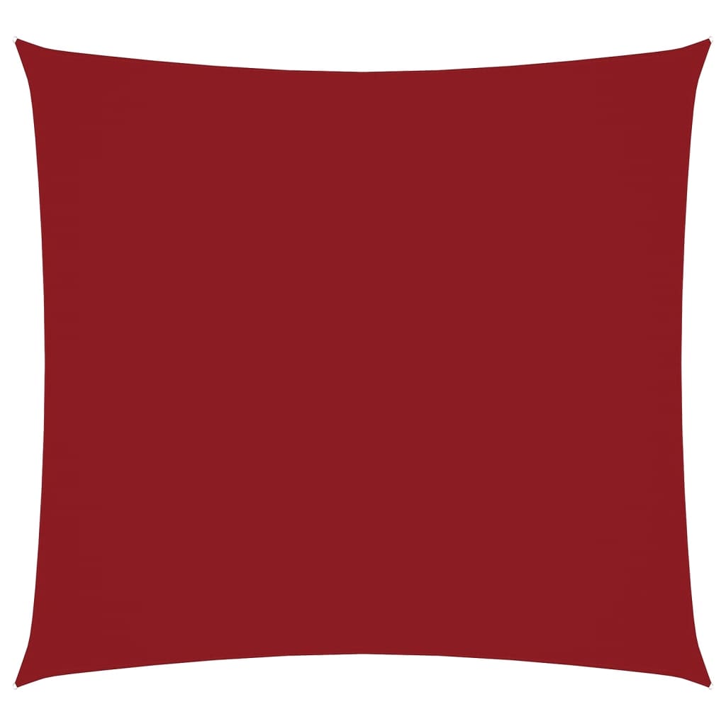 Sunshade Sail Oxford Fabric Square 7x7 m Red