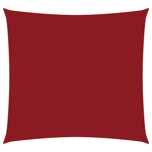 Sunshade Sail Oxford Fabric Square 7x7 m Red
