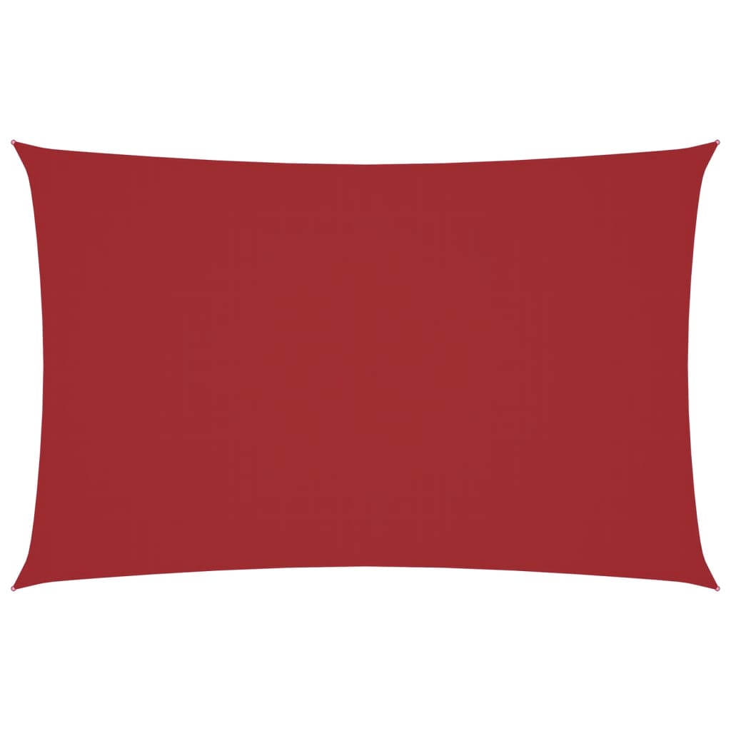 Sunshade Sail Oxford Fabric Rectangular 2x5 m Red