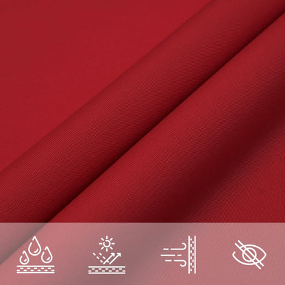 Sunshade Sail Oxford Fabric Rectangular 2x5 m Red