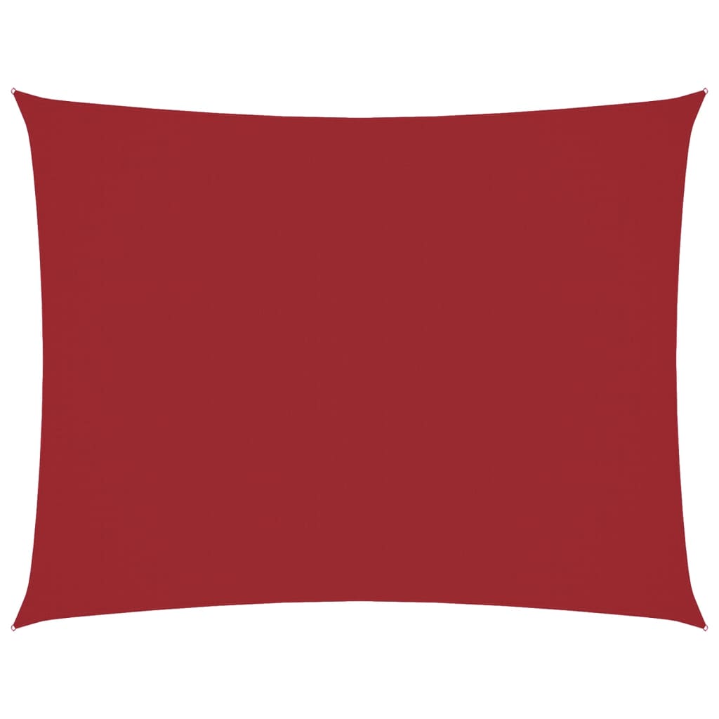 Sunshade Sail Oxford Fabric Rectangular 6x8 m Red