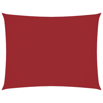Sunshade Sail Oxford Fabric Rectangular 6x8 m Red