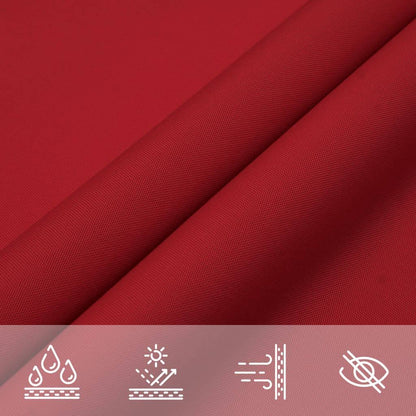 Sunshade Sail Oxford Fabric Rectangular 6x8 m Red