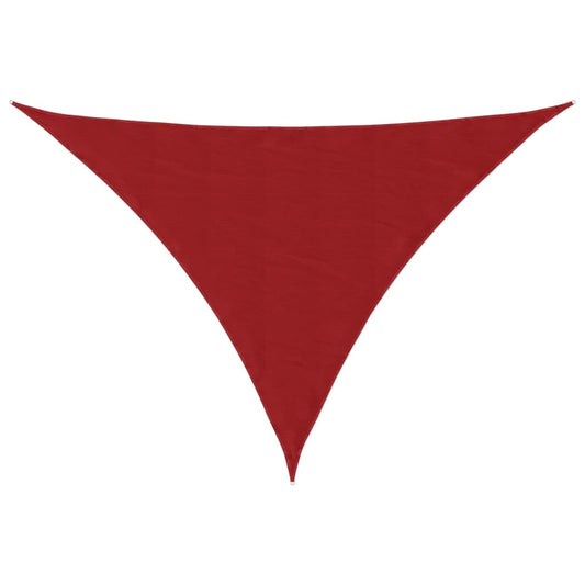 Sunshade Sail Oxford Fabric Triangular 4x4x5.8 m Red