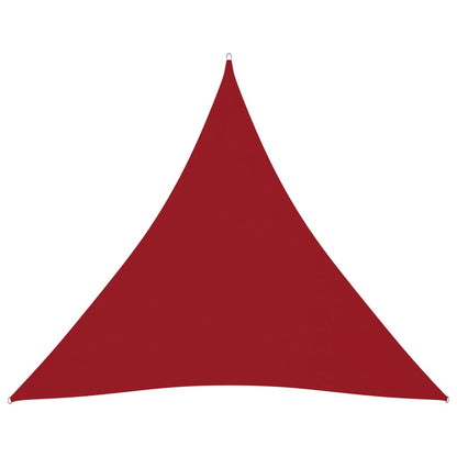 Sunshade Sail Oxford Fabric Triangular 6x6x6 m Red