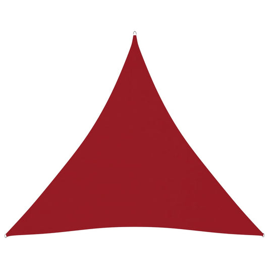 Sunshade Sail Oxford Fabric Triangular 6x6x6 m Red