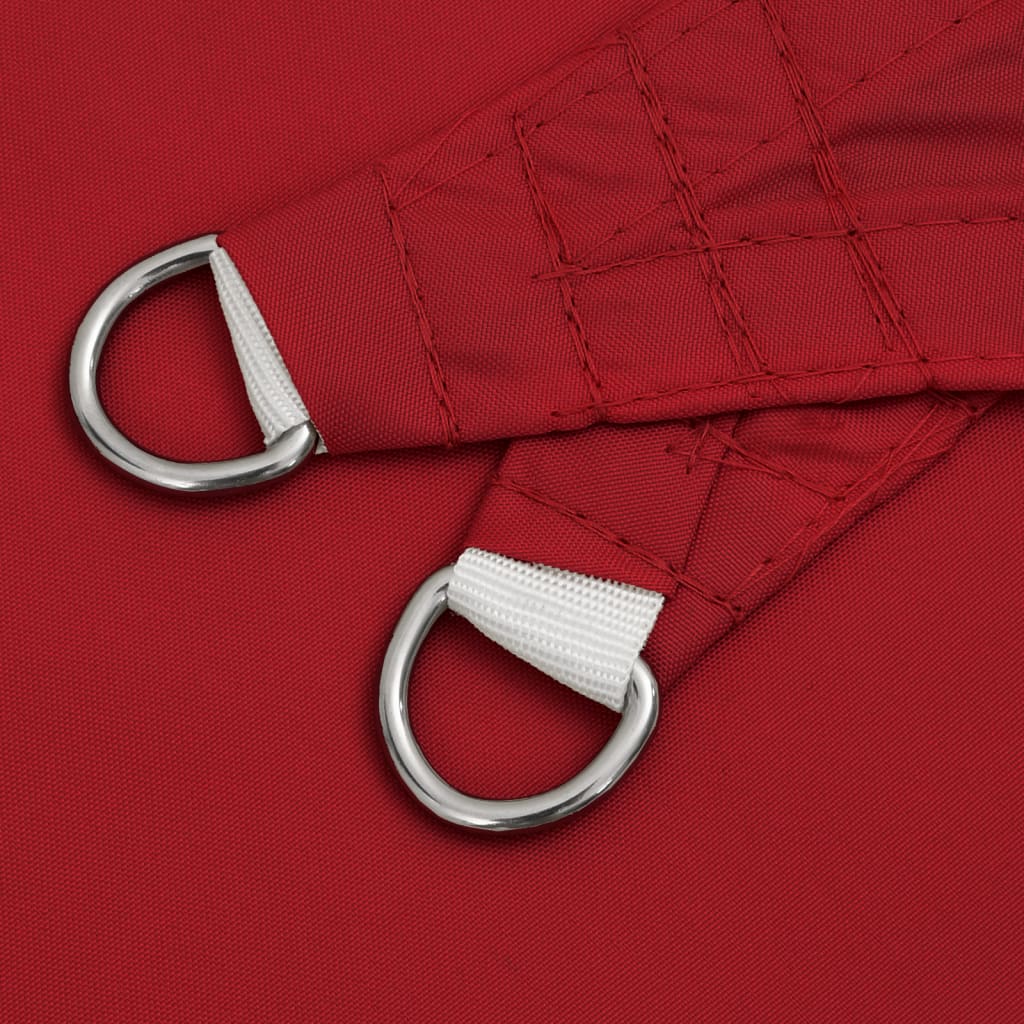 Sunshade Sail Oxford Fabric Triangular 6x6x6 m Red