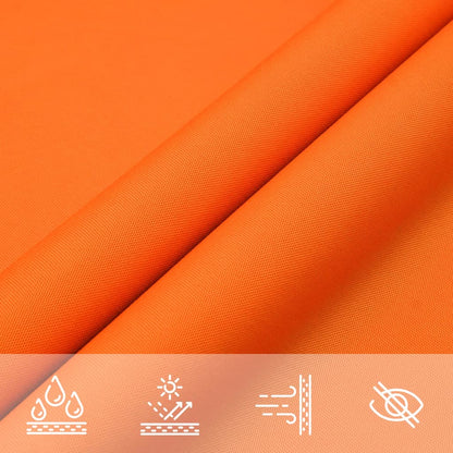 Sunshade Sail Oxford Fabric Rectangular 2.5x5 m Orange