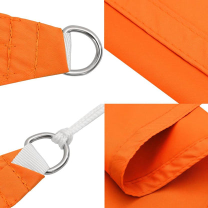 Sunshade Sail Oxford Fabric Triangular 5x6x6 m Orange