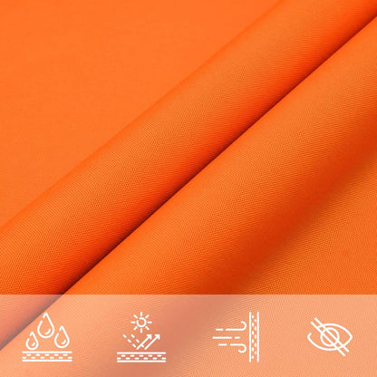Sunshade Sail Oxford Fabric Triangular 5x6x6 m Orange