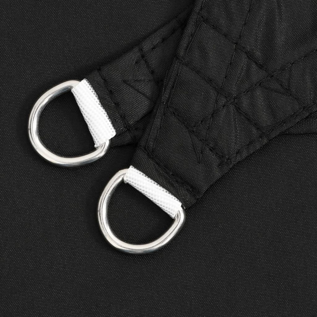 Sunshade Sail Oxford Fabric Square 5x5 m Black