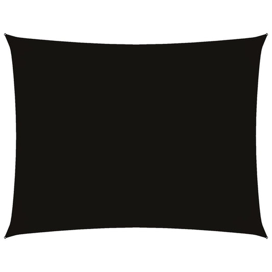 Sunshade Sail Oxford Fabric Rectangular 4x6 m Black