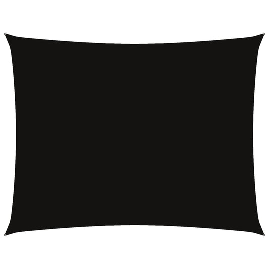 Sunshade Sail Oxford Fabric Rectangular 6x7 m Black
