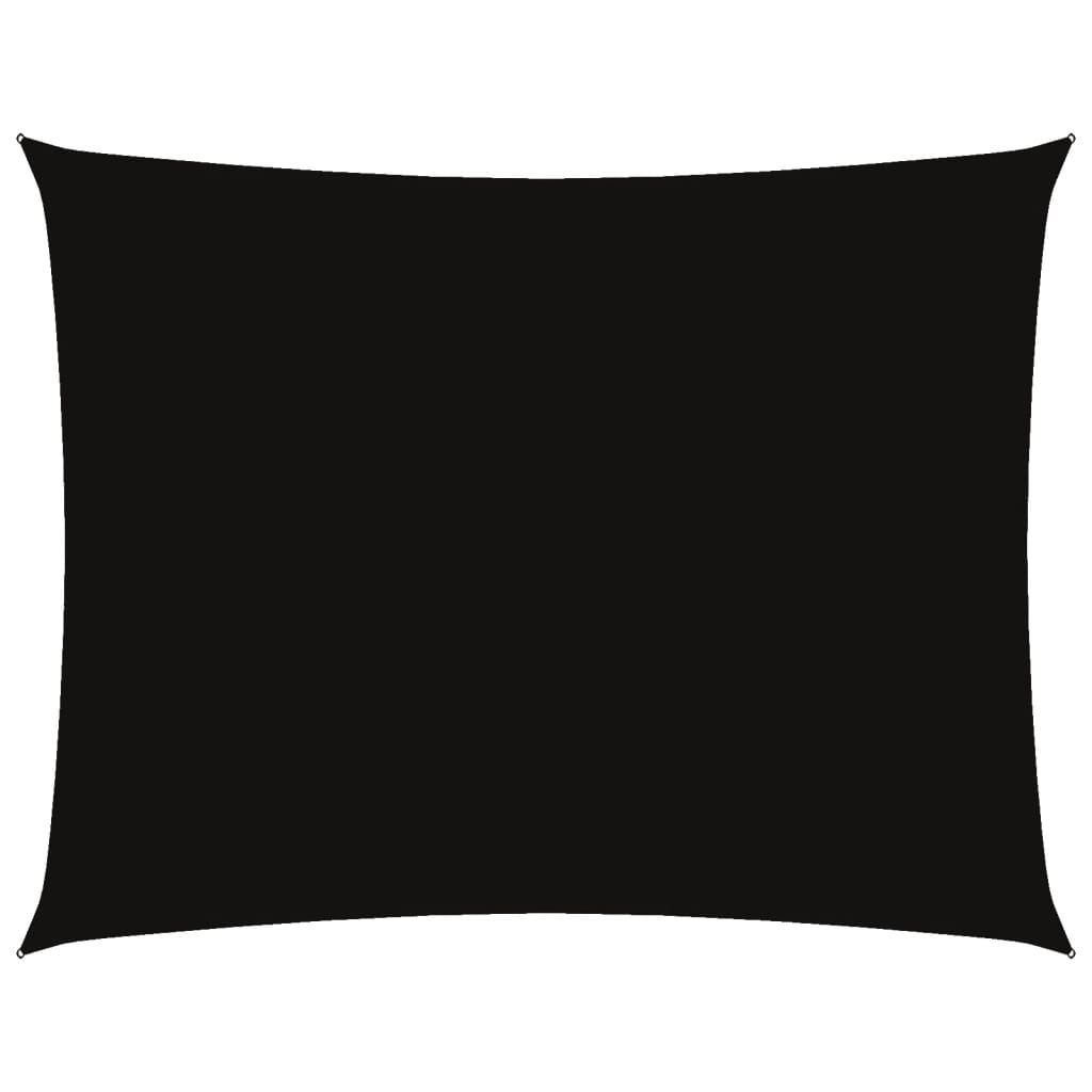 Sunshade Sail Oxford Fabric Rectangular 6x8 m Black