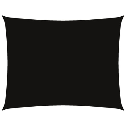 Sunshade Sail Oxford Fabric Rectangular 6x8 m Black