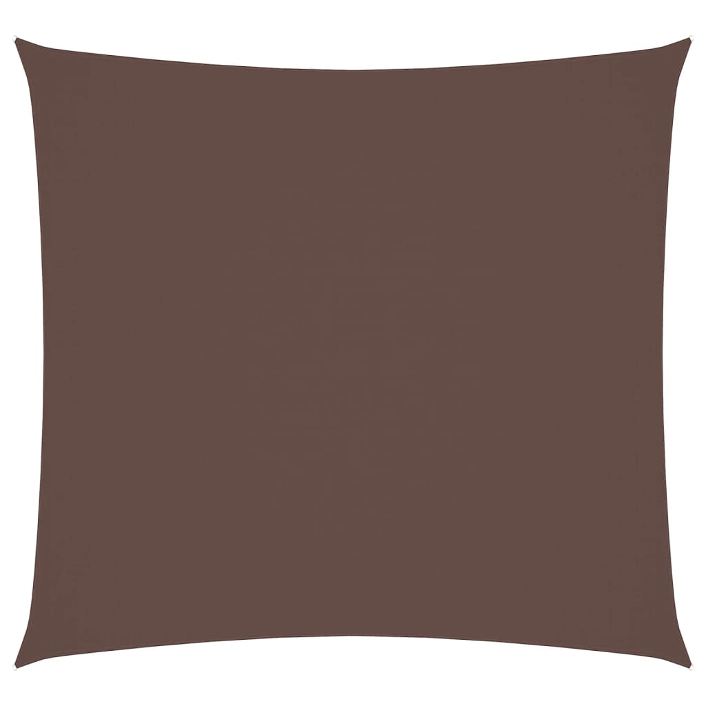 Sunshade Sail Oxford Fabric Square 3.6x3.6 m Brown