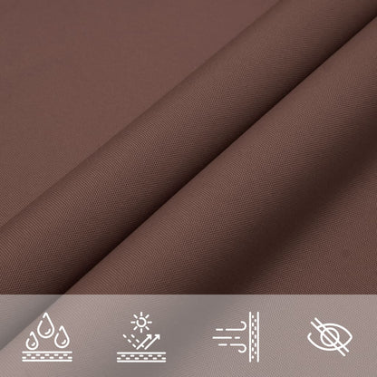 Sunshade Sail Oxford Fabric Triangular 2.5x2.5x3.5 m Brown