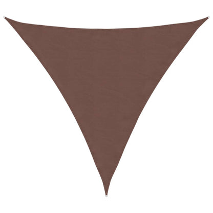 Sunshade Sail Oxford Fabric Triangular 3x3x3 m Brown