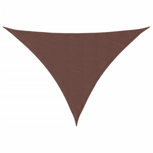 Sunshade Sail Oxford Fabric Triangular 3x4x5 m Brown
