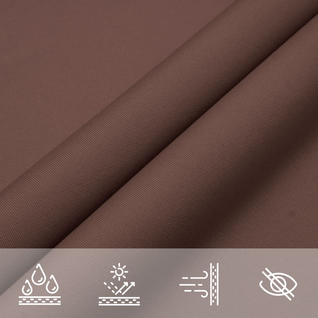 Sunshade Sail Oxford Fabric Triangular 3x4x5 m Brown