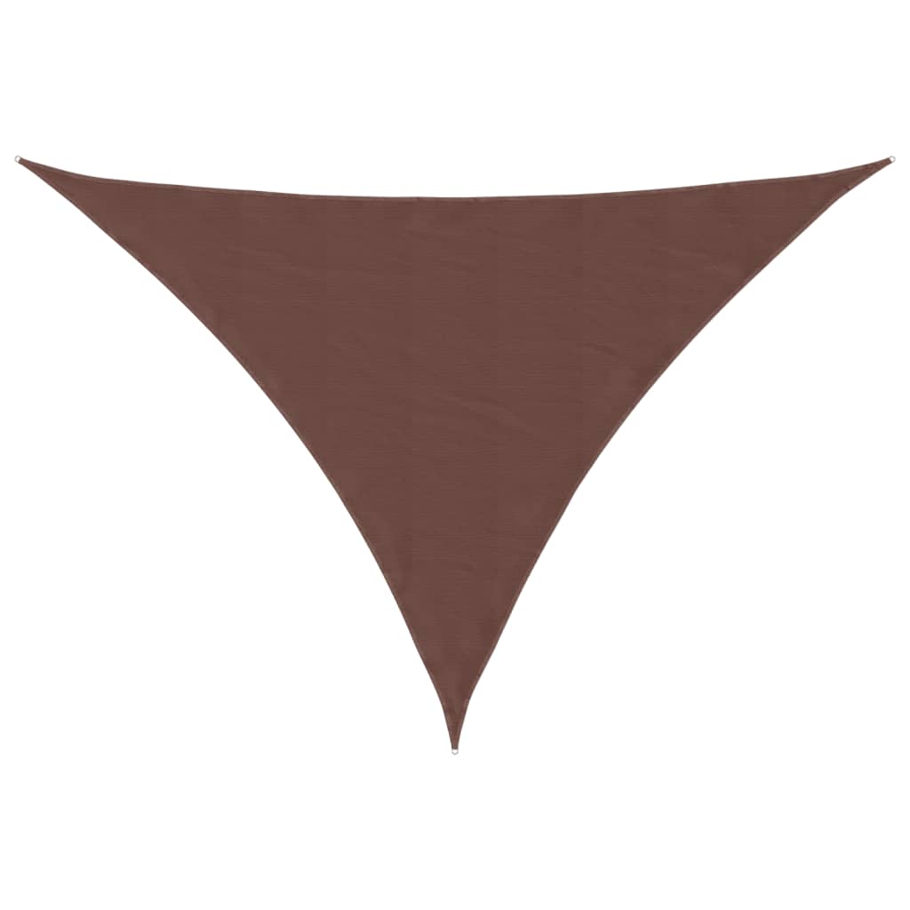 Sunshade Sail Oxford Fabric Triangular 5x6x6 m Brown
