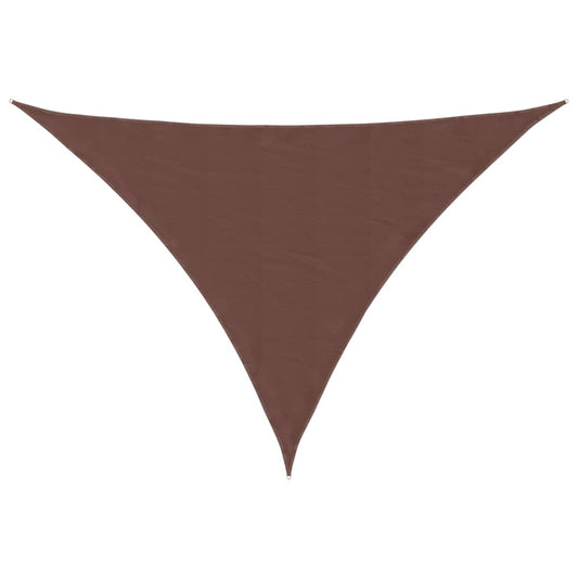 Sunshade Sail Oxford Fabric Triangular 5x6x6 m Brown