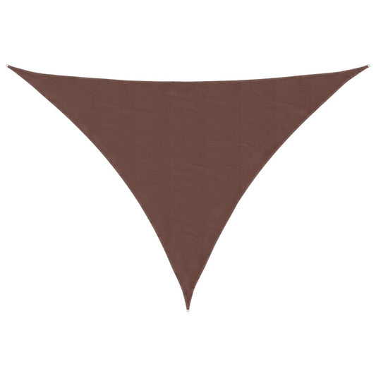 Sunshade Sail Oxford Fabric Triangular 5x5x6 m Brown