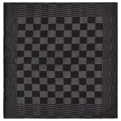 20 Piece Towel Set Black and Grey Cotton