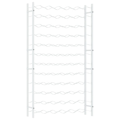 Wine Rack for 72 Bottles White Metal
