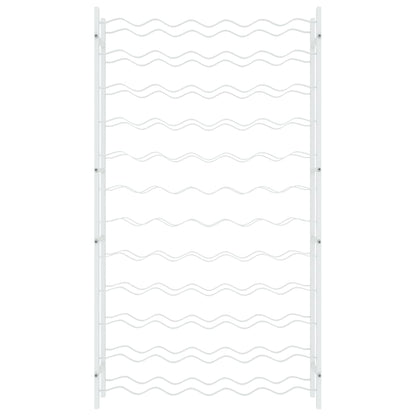Wine Rack for 72 Bottles White Metal