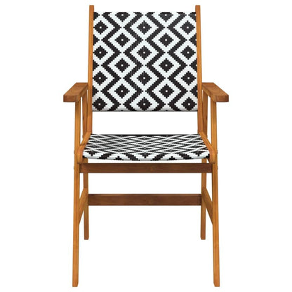 Garden Chairs 8 pcs Solid Acacia Wood