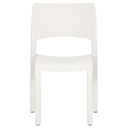 Garden Chairs 2 pcs White Polypropylene