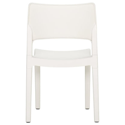 Garden Chairs 2 pcs White Polypropylene