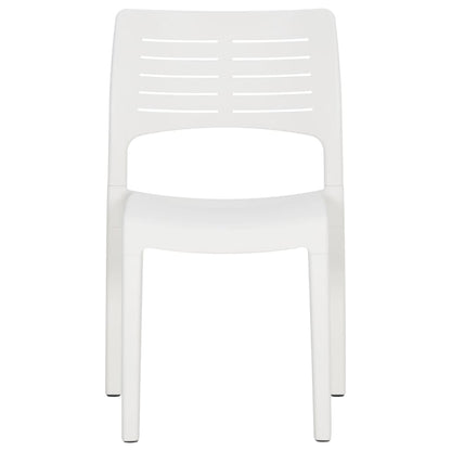 Garden Chairs 2 pcs White Polypropylene