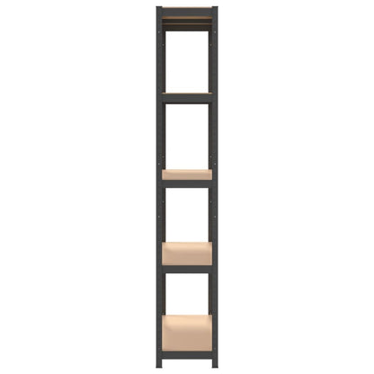5-Layer Shelves 3 pcs Anthracite Steel&Engineered Wood