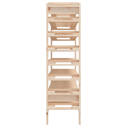 Wine Rack 109.5x30x107.5 cm Solid Wood Pine