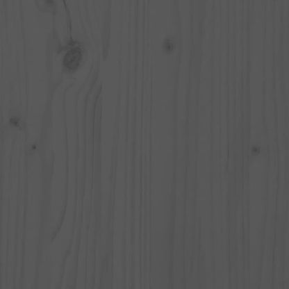 Wine Cabinet Grey 62x25x62 cm Solid Wood Pine