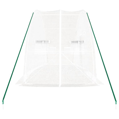 Greenhouse with Steel Frame White 12 m² 6x2x2.85 m