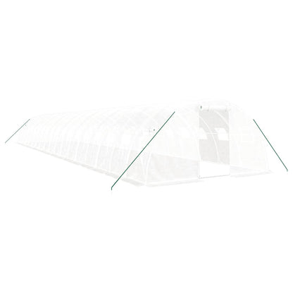 Greenhouse with Steel Frame White 72 m² 18x4x2 m