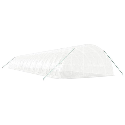 Greenhouse with Steel Frame White 144 m² 24x6x2.85 m