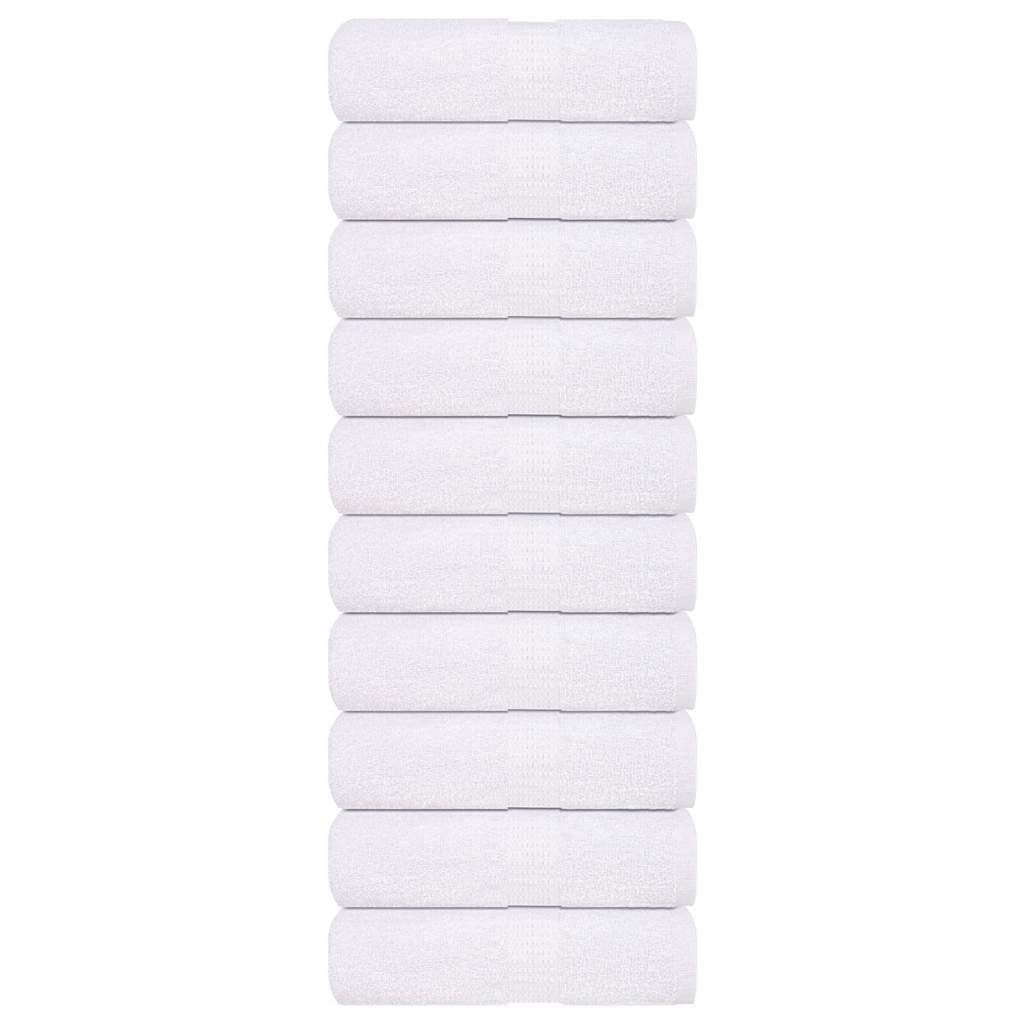 Washcloths 10 pcs White 15x21 cm 360 gsm 100% Cotton