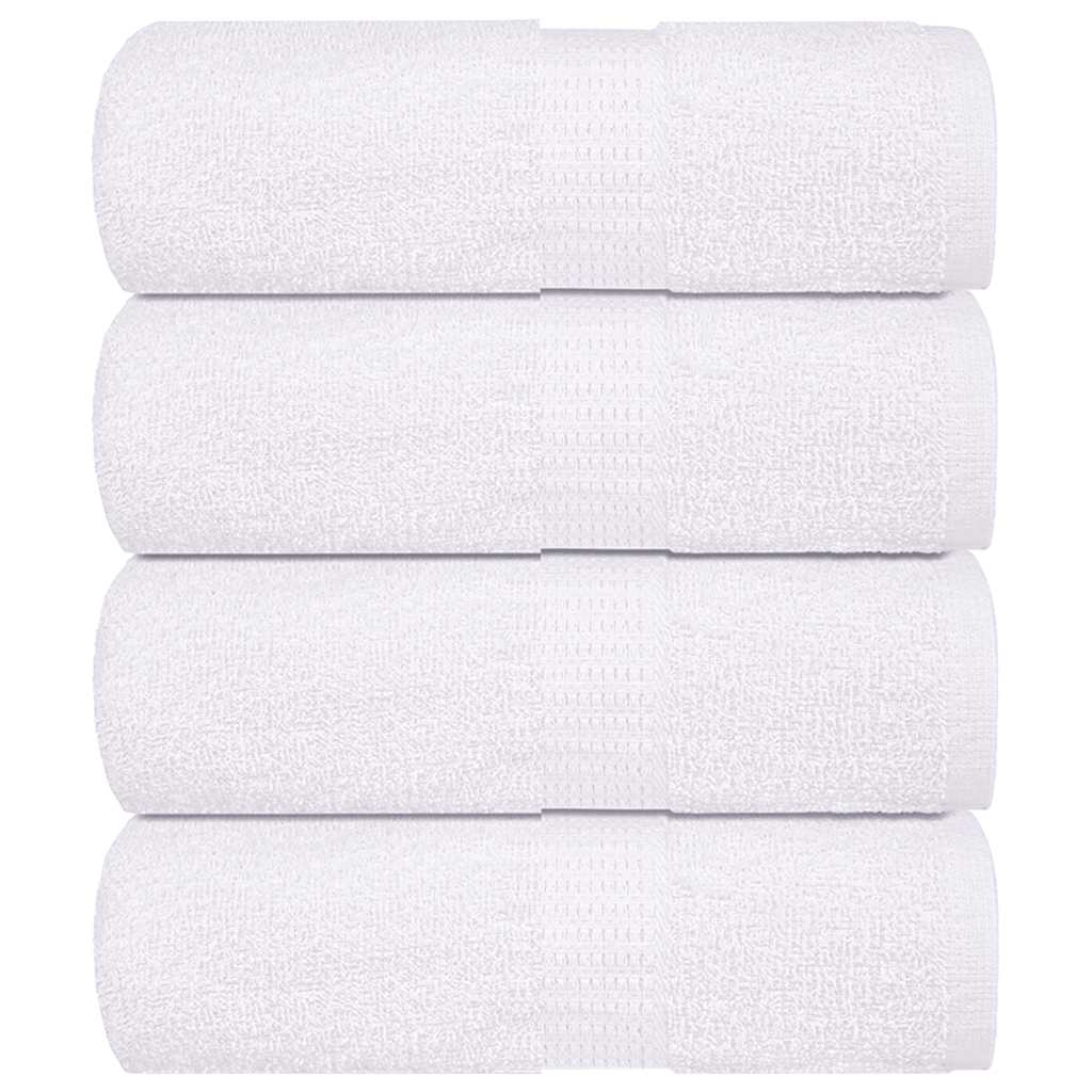 Soap Towels 4 pcs White 30x30 cm 360 gsm 100% Cotton