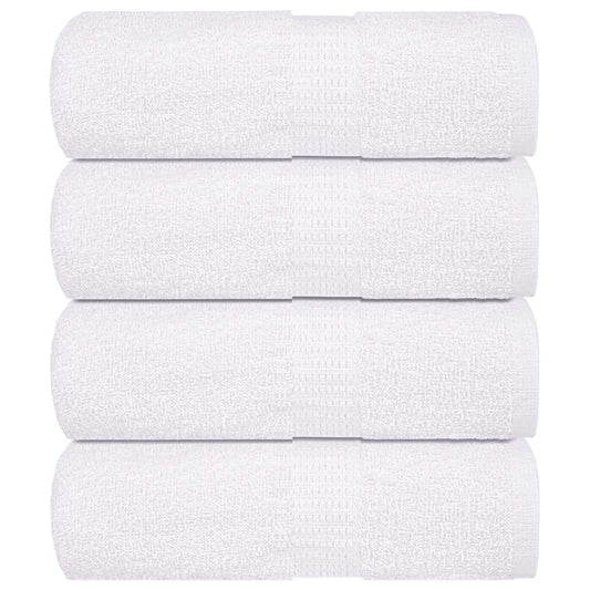 Soap Towels 4 pcs White 30x30 cm 360 gsm 100% Cotton