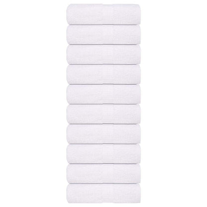 Soap Towels 10 pcs White 30x30 cm 360 gsm 100% Cotton