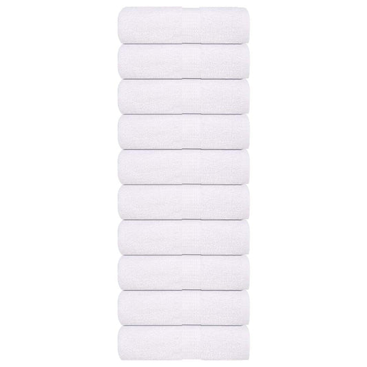 Soap Towels 10 pcs White 30x30 cm 360 gsm 100% Cotton